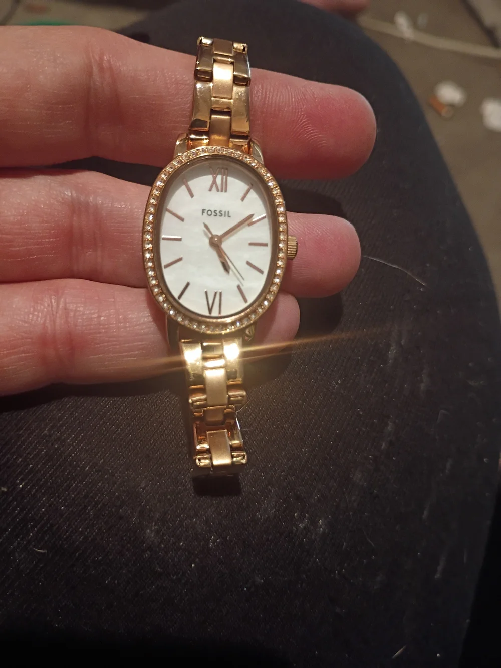 Fossil Rose Gold Crystal Accent Women's Watch - Picture 2 of 7